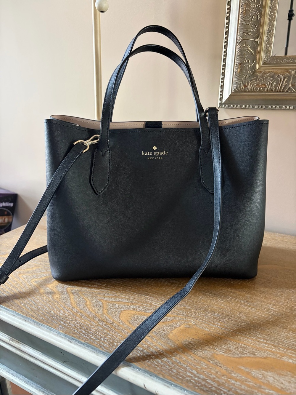 kate spade Black Leather Bag